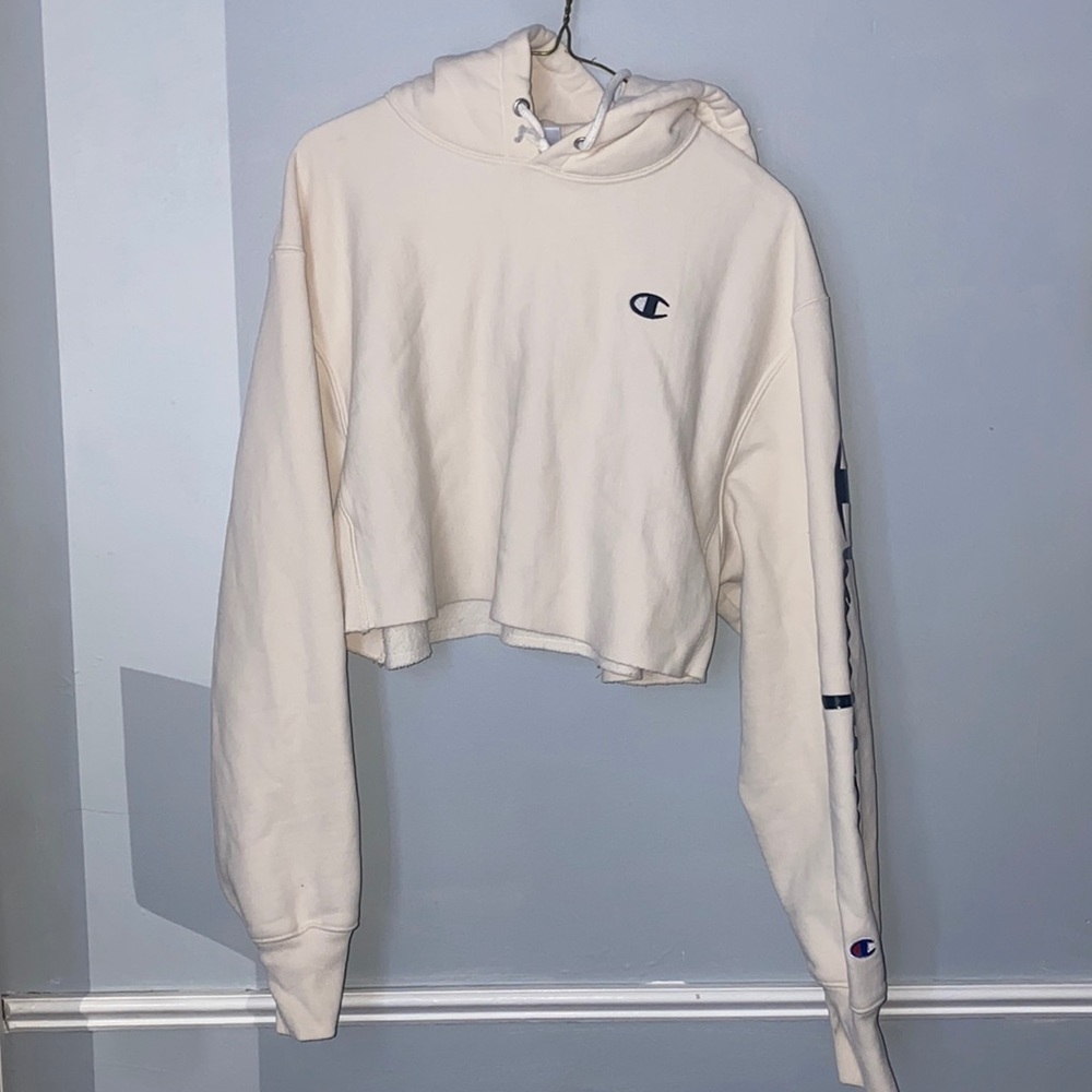 Champion crop top hoodie